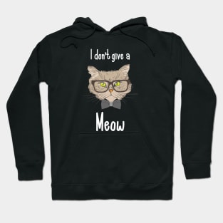 I don't give a meow cute cat Hoodie